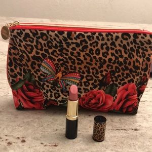 Estée Lauder lipstick and matching make up pouch